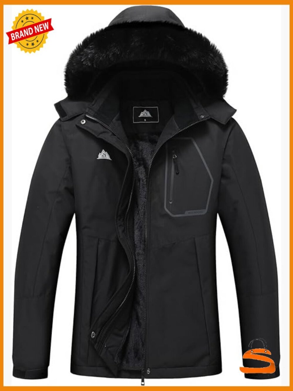Waterproof Insulated Snow Ski Jacket Warm Winter Coat Hooded